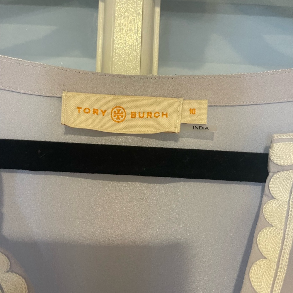 Tory Burch Purple Long Sleeve Dress - Picture 4 of 4
